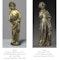 Medieval gilt bronze sculpture of a torchere bearing angel. French, circa. 1300. - image 11