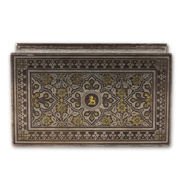 ANTIQUE INDIAN KOFTGARI BOX,  INDIA – 19TH CENTURY - image 7