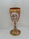 ANTIQUE BOHEMIAN OVERLAY RUBY GLASS EWER & GOBLETS EN SUITE - image 10