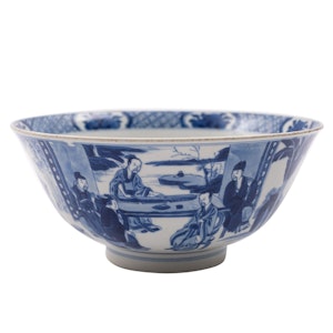 Chinese blue and white bowl, Kangxi (1662-1722)