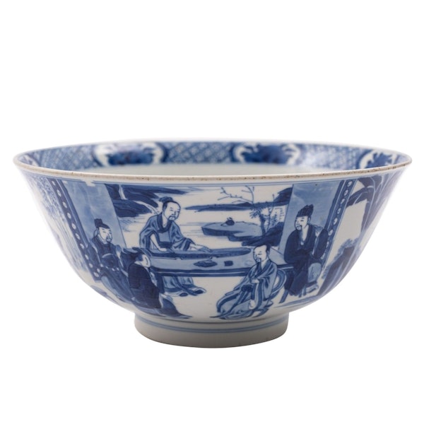 Chinese blue and white bowl, Kangxi (1662-1722) - image 1