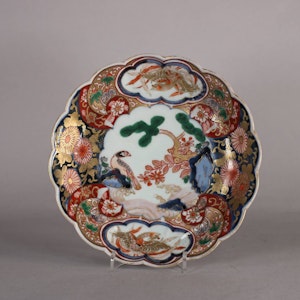 Japanese imari lobed dish, c.1720