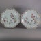 Pair of Chinese famille rose octagonal plates, Qianlong (1736-95) - image 1