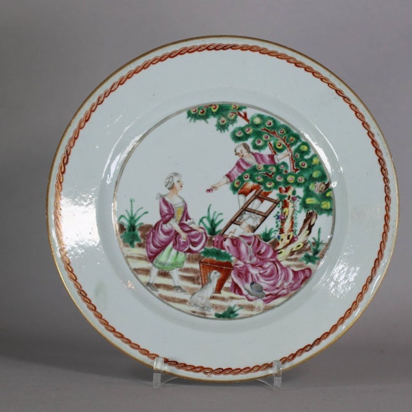 Chinese famille rose plate, Qianlong (1736-95) - image 1