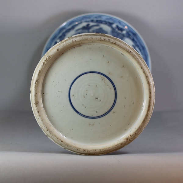 Chinese blue and white beaker vase, Kangxi (1662-1722) - image 2