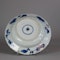 Small Chinese moulded blue and white deep dish, Kangxi (1662-1722) - image 2