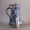 Japanese Arita coffee pot and cover with later gilt metal mounts, c.1680 - image 1