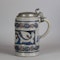 German moulded tankard with pewter lid, 18th century - image 1