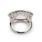 Modern Navette Kunzite, Diamond And Platinum Dress Ring - image 3