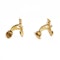 Vintage 18 ct. gold and diamond anchor ship cufflinks - image 2