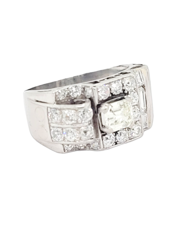 Art deco 1940's diamond dress ring SKU: 6891 DBGEMS - image 5