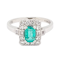 Emerald and diamond engagement ring SKU: 6905 DBGEMS - image 1