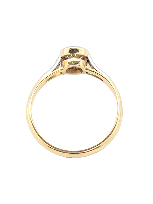 Bezel set Edwardian diamond engagement ring SKU: 6928 DBGEMS - image 3