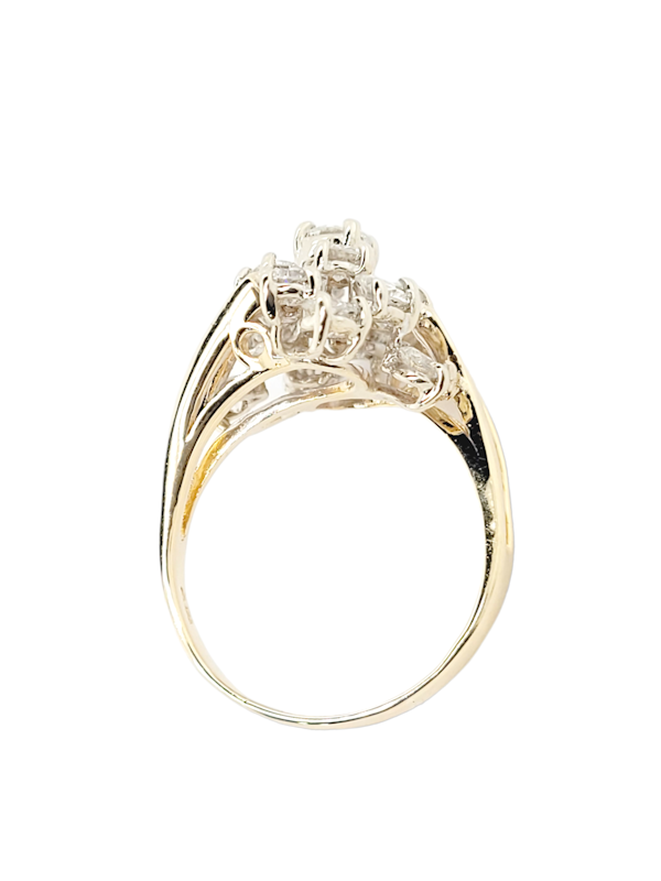 Vintage diamond cluster ring SKU: 6924 DBGEMS - image 3