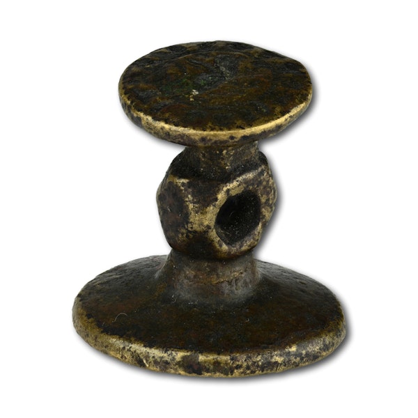 Medieval double ended bronze seal. English or French, 14th century. - image 5