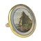 Gold ring set with a micromosaic of the Pyramid of Caius Cestius. - image 7