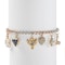 Vintage Gemstone, Enamel, Gold And Platinum Charm Bracelet - image 2