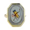 Gold ring set with a micromosaic of Cupids bow and a quiver of arrows. - image 3