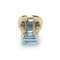 Vintage Italian Repossi Aquamarine, Diamond And Gold Dress Ring, 35.00 Carats, Circa 1990 - image 3