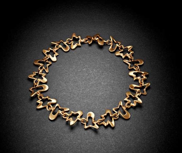18k Gold Splash Necklace - image 2