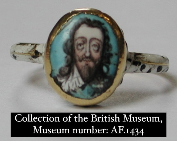 Important royalist gold ring with a portrait of King Charles I, c.1600-1648/9. - image 12