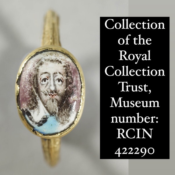 Important royalist gold ring with a portrait of King Charles I, c.1600-1648/9. - image 13