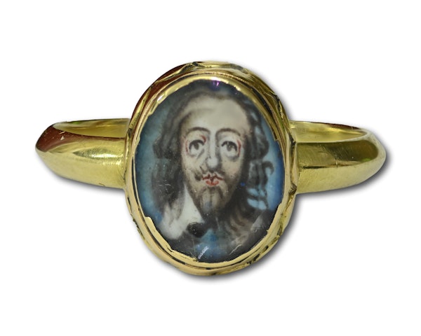 Important royalist gold ring with a portrait of King Charles I, c.1600-1648/9. - image 8
