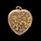 Antique 9ct gold engraved heart shaped locket SKU: 6953 DBGEMS - image 1