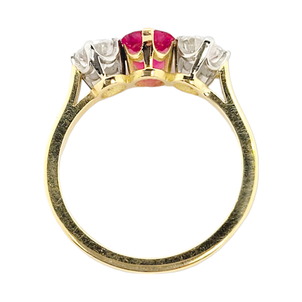 Gem ruby and diamond ring SKU: 6959 DBGEMS - image 3