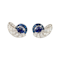 Art deco sapphire and diamond nautilus earrings SKU: 6960 DBGEMS - image 1