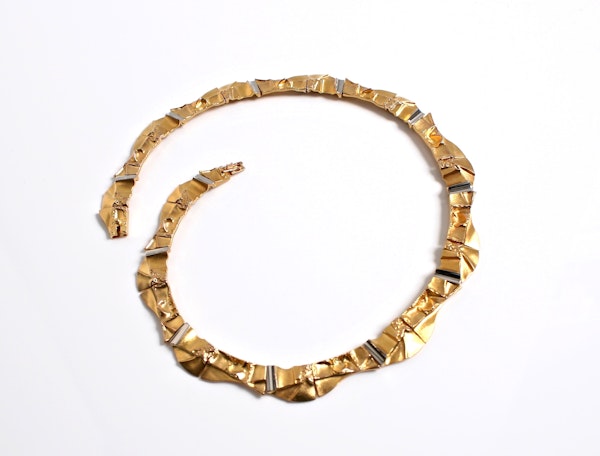 Bjorn Weckstrom Gold & Platinum Necklace - image 3
