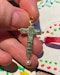 Gold and enamel cross pendant set with table cut emeralds.  Spanish, early 17th century. - image 10