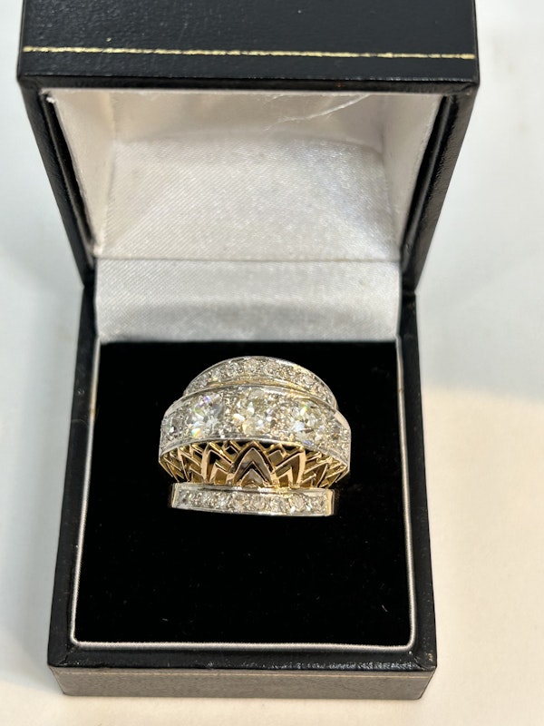 Nice 1950,s French diamond ring at Deco&Vintage Ltd - image 3