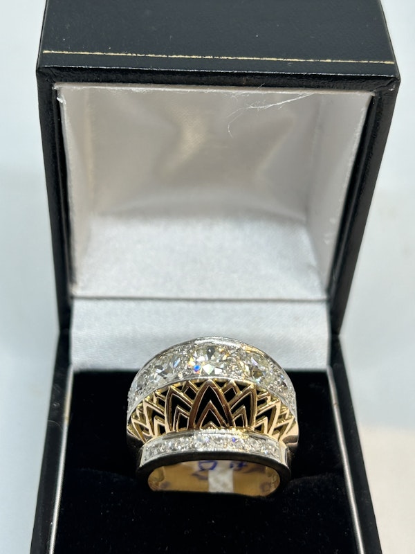 Nice 1950,s French diamond ring at Deco&Vintage Ltd - image 2