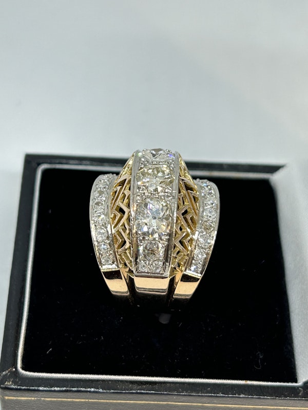 Nice 1950,s French diamond ring at Deco&Vintage Ltd - image 4