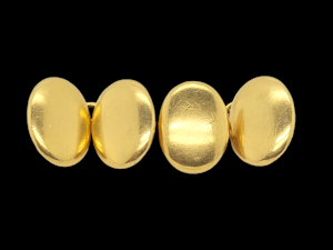 Antique 18ct gold plain cufflinks SKU: 6973 DBGEMS