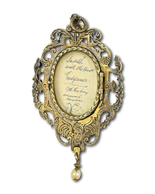 Silver gilt pendant with an enamel of Judith with the head of Holofernes. - image 9