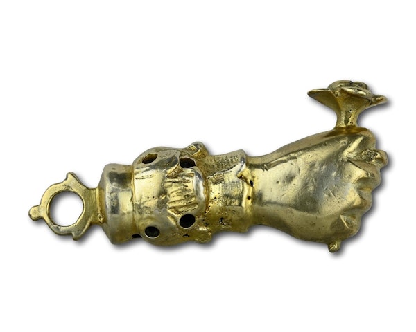 Silver gilt pomander pendant in the form of a figa. German, early 17th century. - image 7