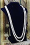 A very fine Certificated Graduated Cultured Pearl Necklace with a Platinum & Diamond Clasp. Circa 1950 - image 3