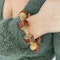 Victorian Amber And Etruscan Style Gold Bracelet In Fitted Case, Circa 1875 - image 5