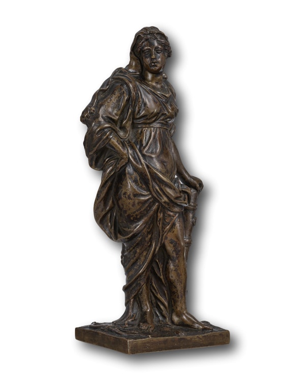 Bronze figure of Omphale. French, late 17th - early 18th century. - image 9