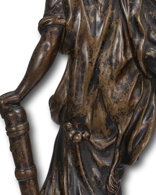 Bronze figure of Omphale. French, late 17th - early 18th century. - image 7