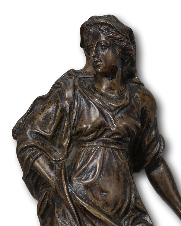 Bronze figure of Omphale. French, late 17th - early 18th century. - image 2
