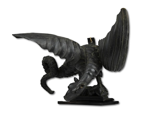 Ebonised wooden sculpture of a dragon. English, 19th century. - image 7