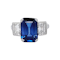 Art deco Ceylon sapphire and diamond engagement ring SKU: 6991 DBGEMS - image 1