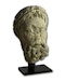 Important stone head of an emperor. Northern France, 12th - 13th century. - image 11