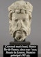 Important stone head of an emperor. Northern France, 12th - 13th century. - image 14