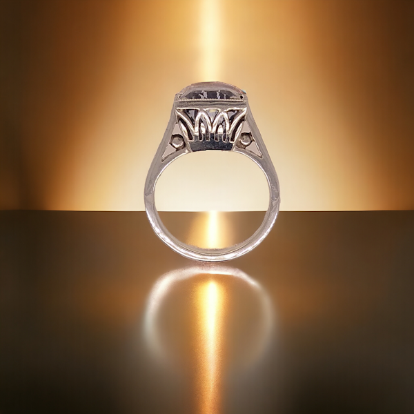 Art Deco Egyptian Revival Sapphire Ring. - image 3