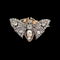 Antique diamond butterfly brooch SKU: 6999 DBGEMS - image 2