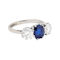 Natural sapphire and diamond engagement ring SKU: 7009 DBGEMS - image 5